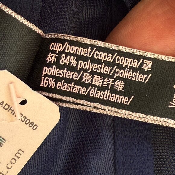 Victoria’s Secret Bra Blue Embellished Lace Racerback Front Close 32DD - Picture 7 of 9